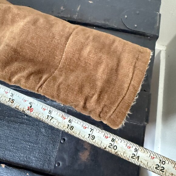 VTG Abercrombie & Fitch Women's Corduroy Jacket Brown Size Small Y2K Sherpa - Picture 10 of 12